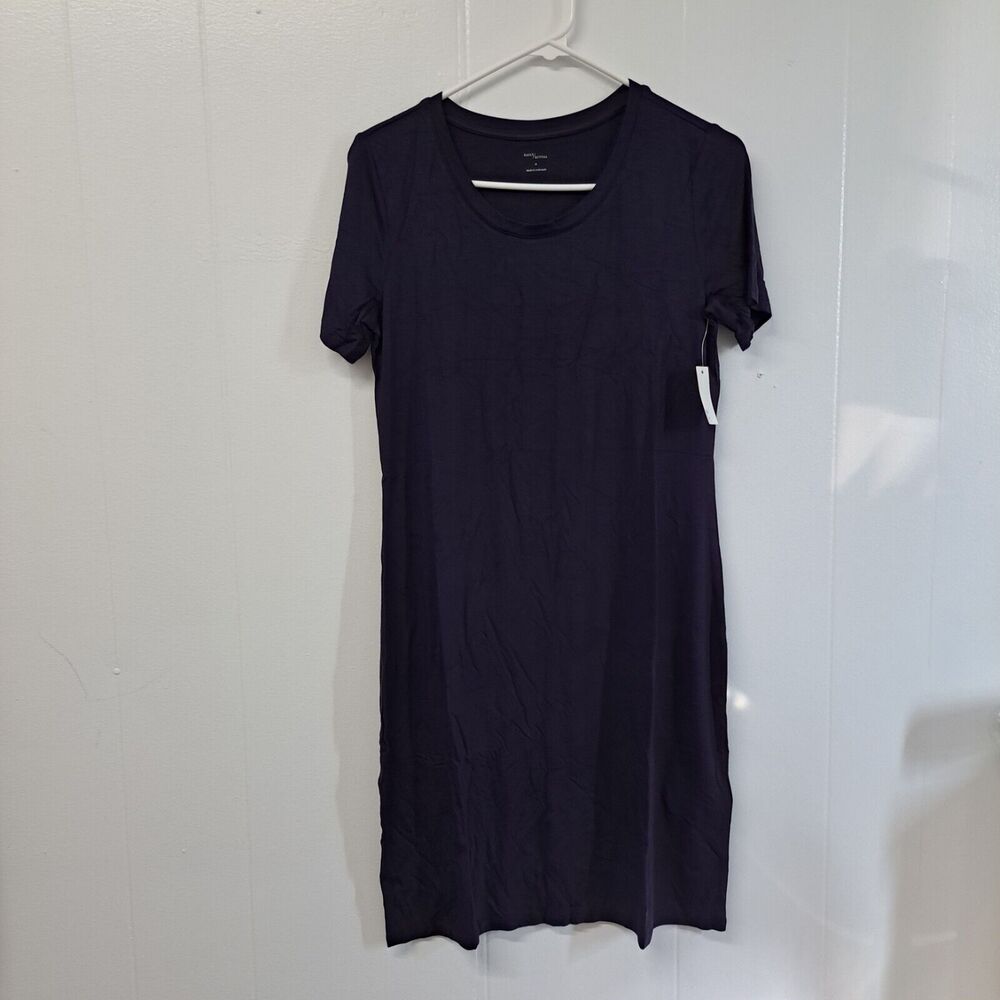 Daily Ritual Women's Jersey Standard-Fit Short-Sleeve Scoopneck T-Shirt Dress M‎